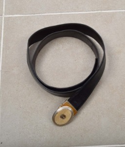 dunhill leather belt