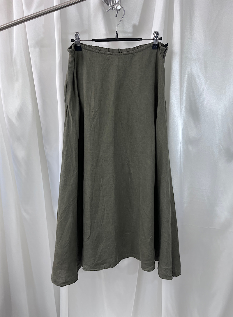 muji linen skirt (XL)